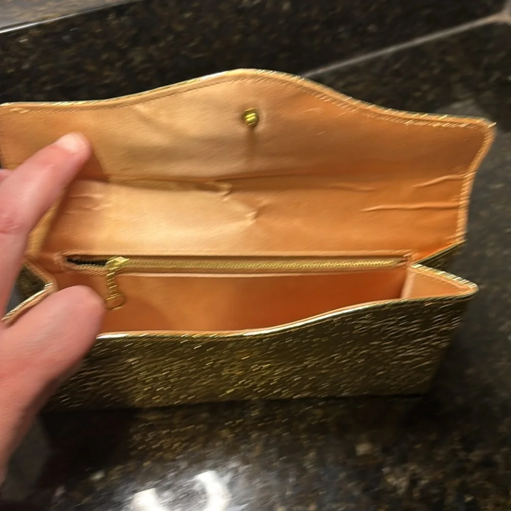 Gold Clutch Bag